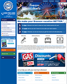 branson tourism center site screen shot